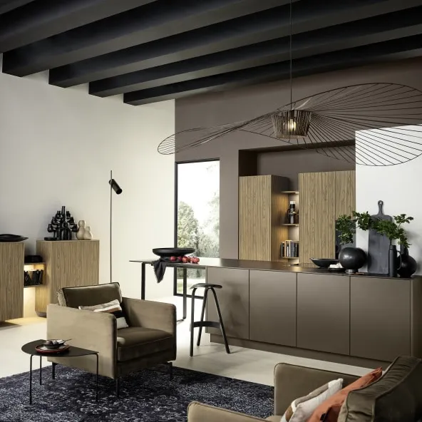 ARTLINE - Stripe Wood Choco  SOFT LACK - Sepiabraun — slika 2