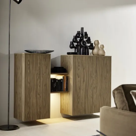 ARTLINE - Stripe Wood Choco  SOFT LACK - Sepiabraun — slika 4