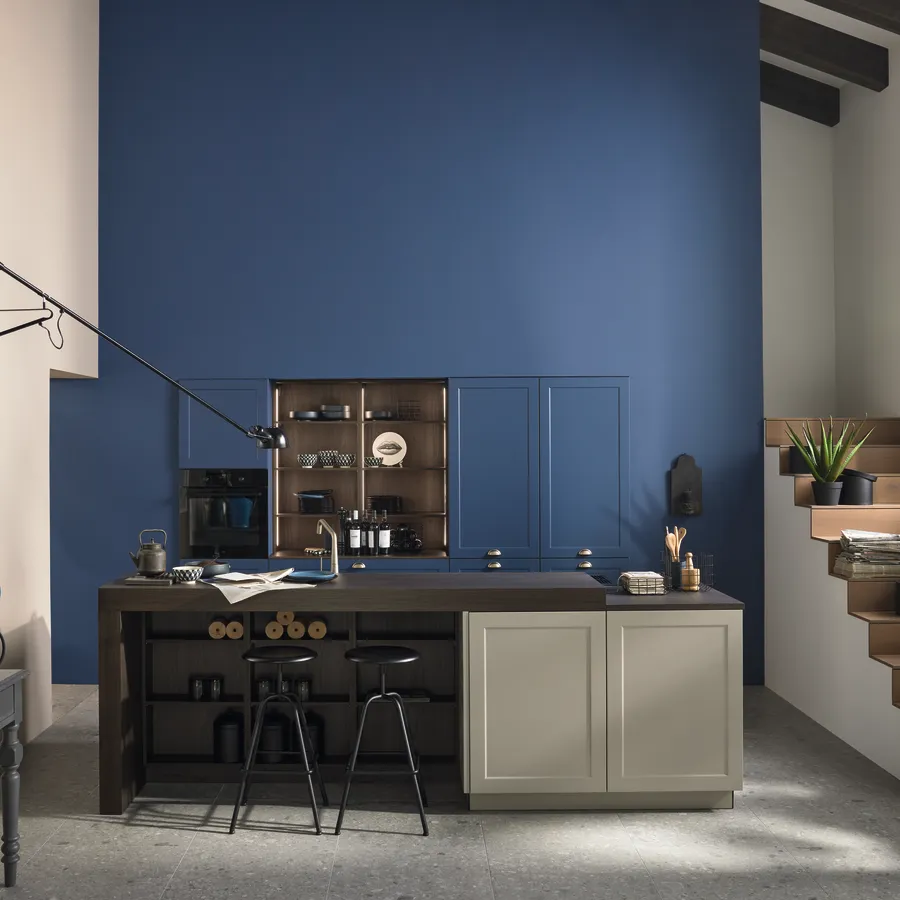 RAVENNA LACK- Greige/ Blaubeere Softmatt — slika 2