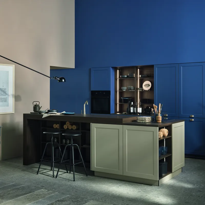 RAVENNA LACK- Greige/ Blaubeere Softmatt